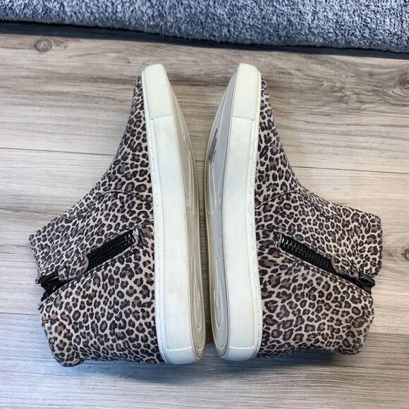 Gentle Soul Womens Cheetah Print Leather Zip Carter Ankle Bootie 5 EU 35 - Picture 2 of 10